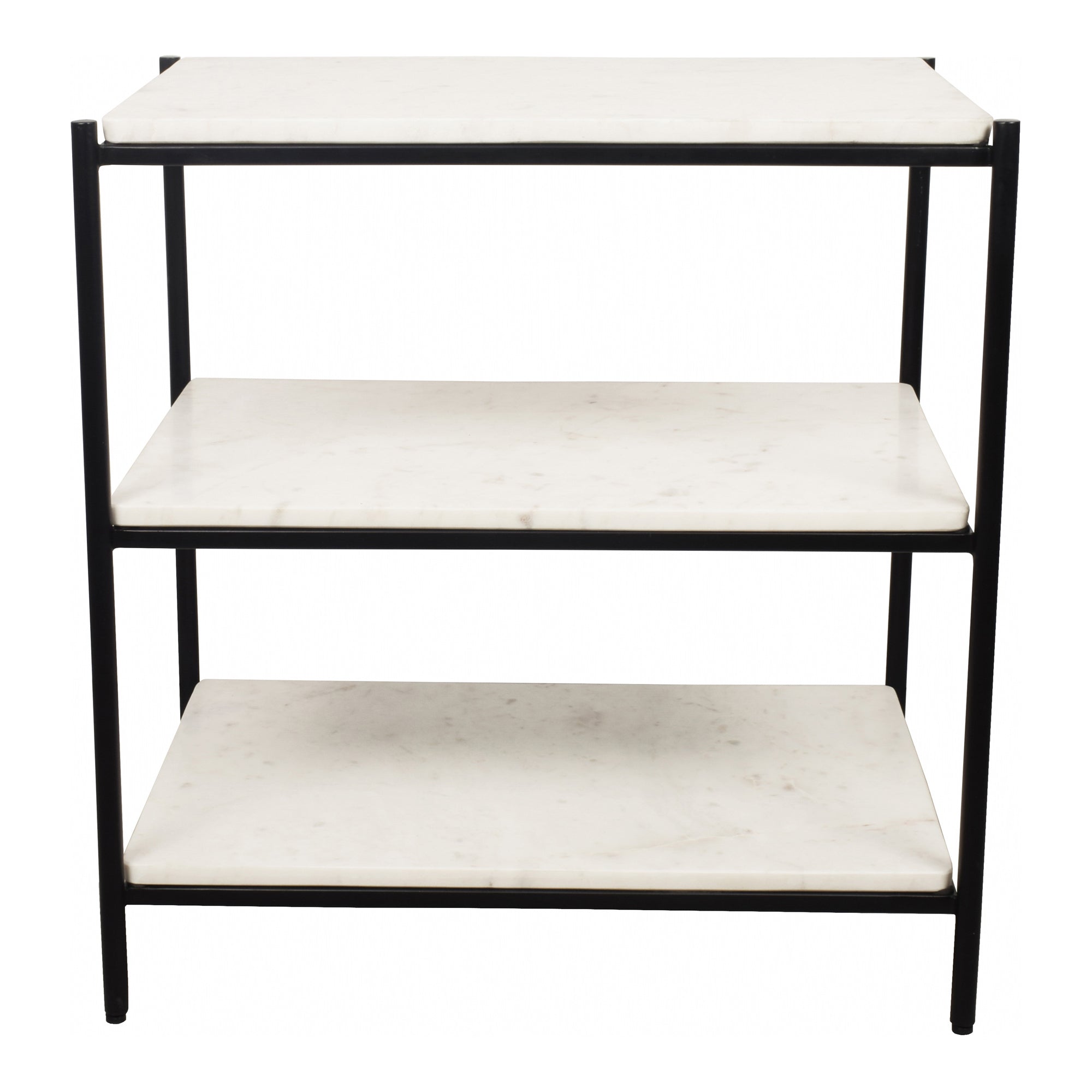 Trine Nightstand White Marble by Moe's Home Collection
