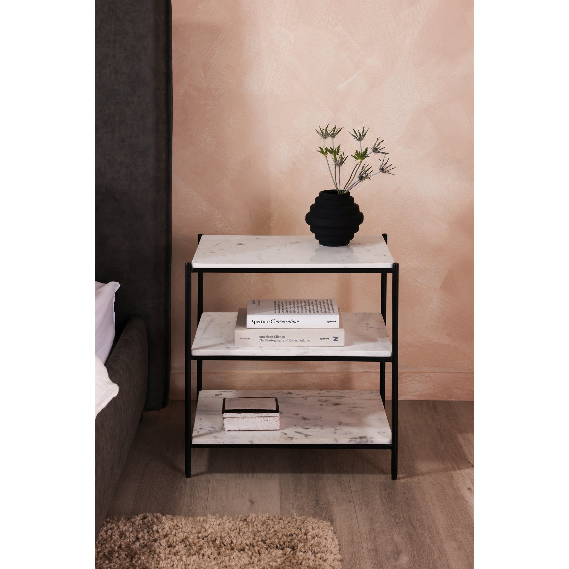 Trine Nightstand White Marble by Moe's Home Collection - view 5