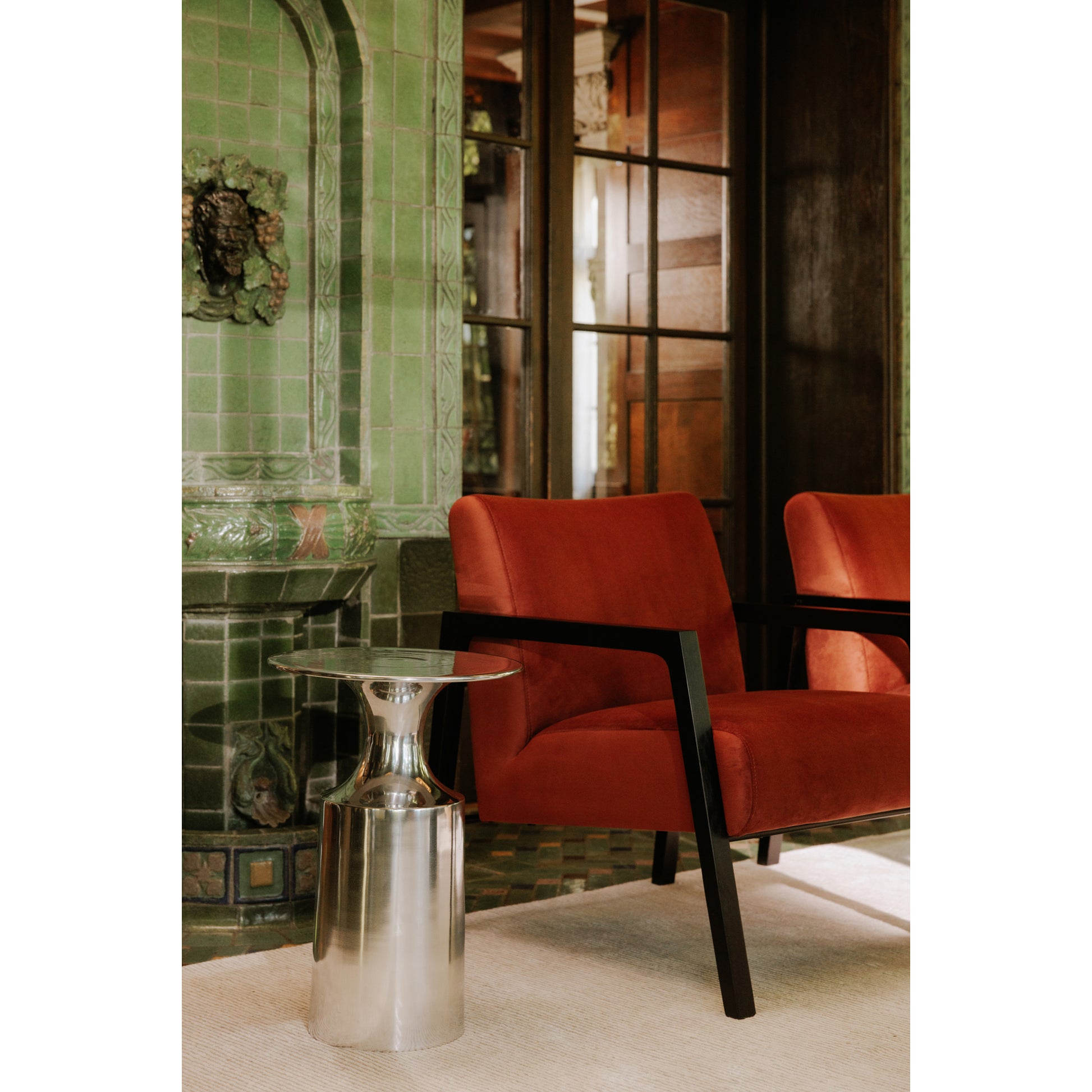 Rassa Accent Table Polished Silver by Moe's Home Collection - view 4