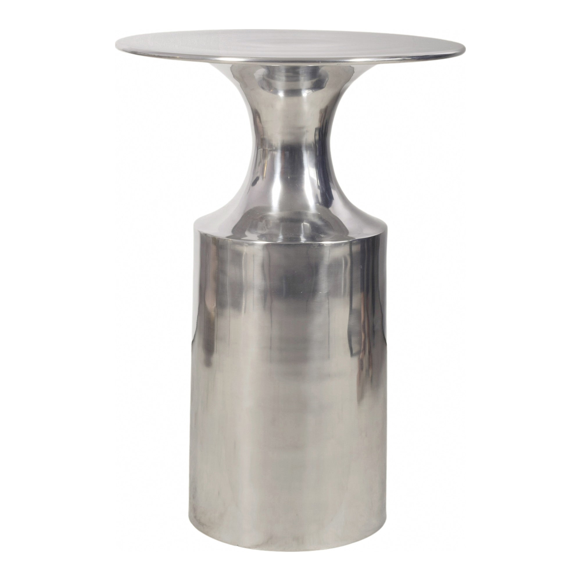 Rassa Accent Table Polished Silver by Moe's Home Collection