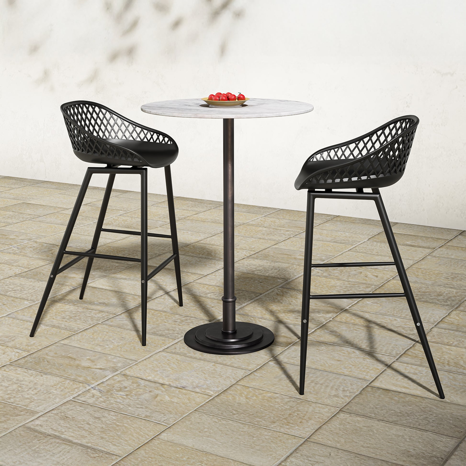 Tori Outdoor Counter Table White Marble by Moe's Home Collection - view 3