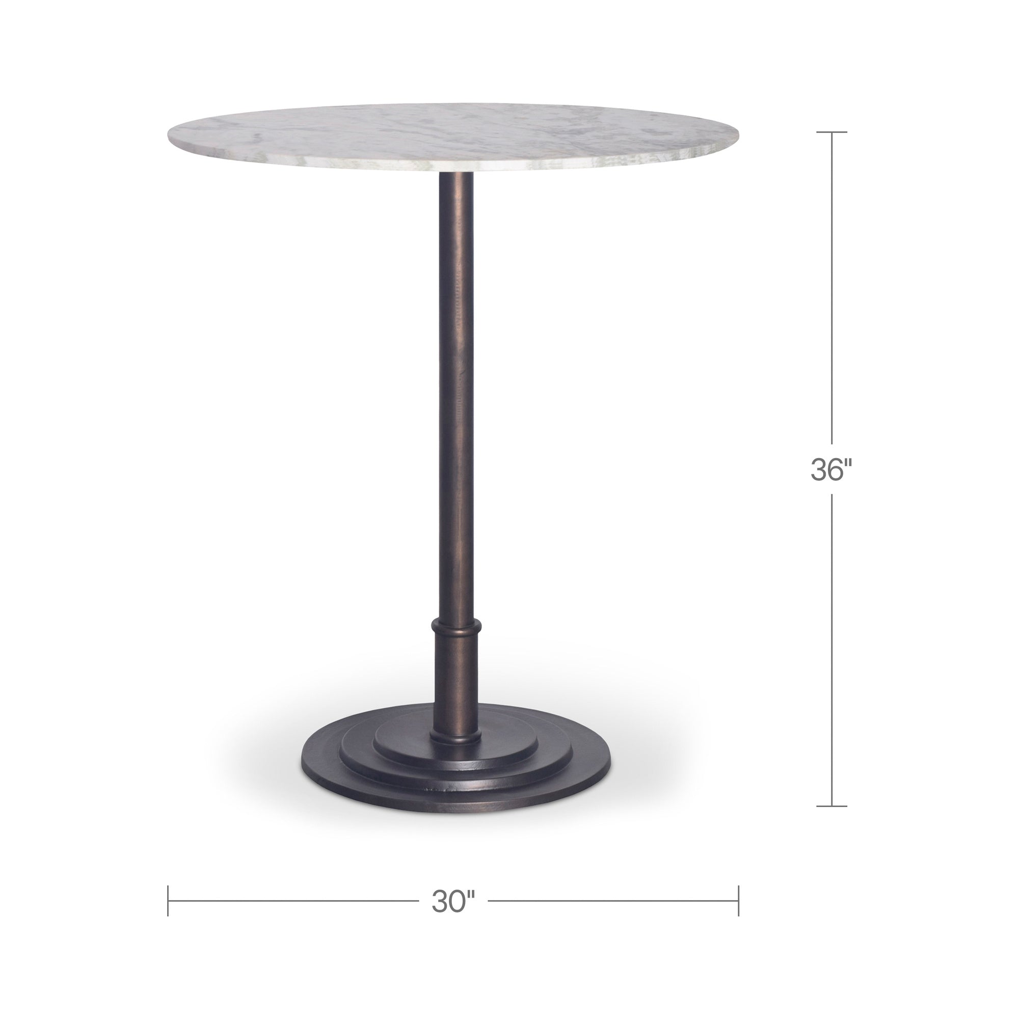 Tori Outdoor Counter Table White Marble by Moe's Home Collection - view 4