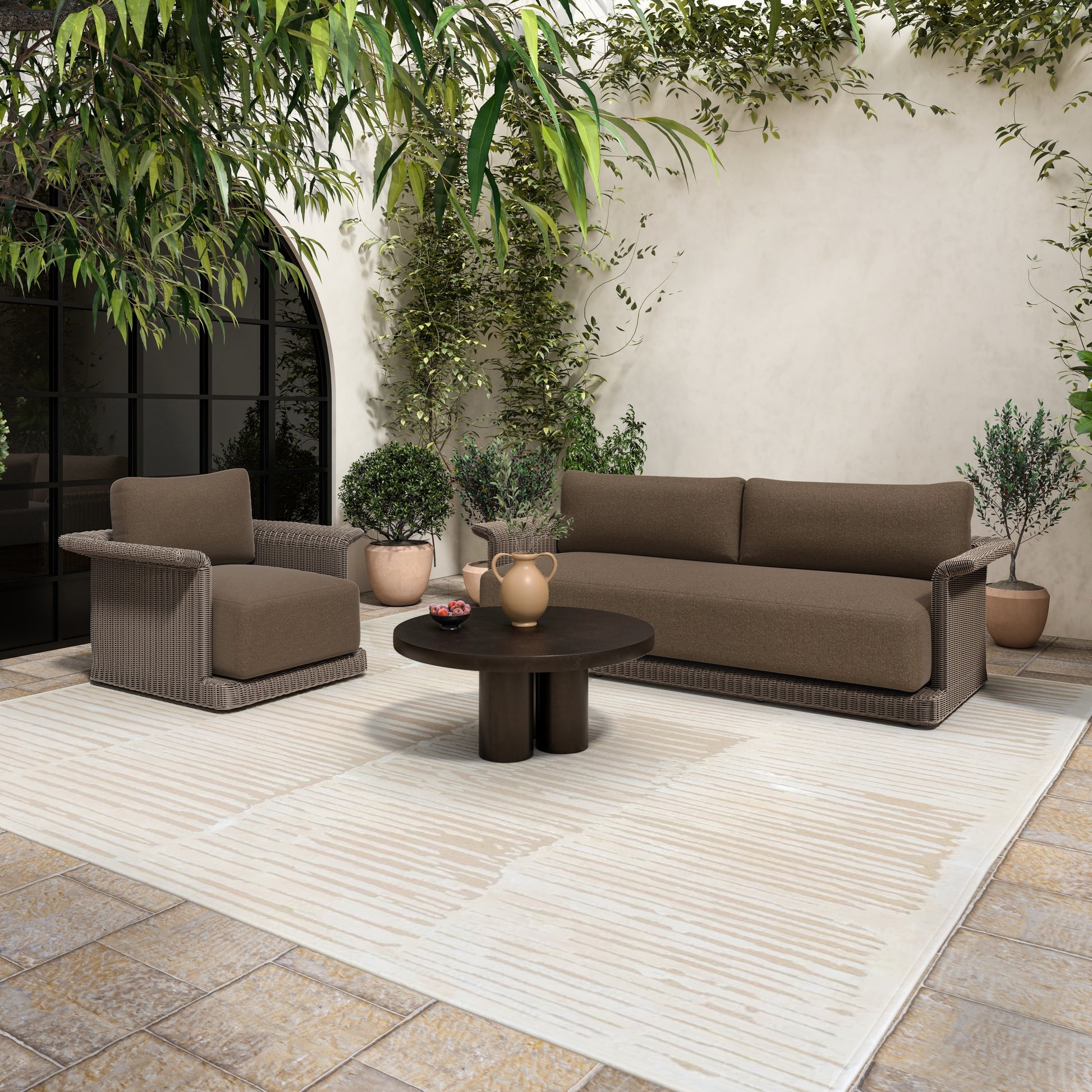 Logan Outdoor Coffee table Black by Moe's Home Collection - view 6