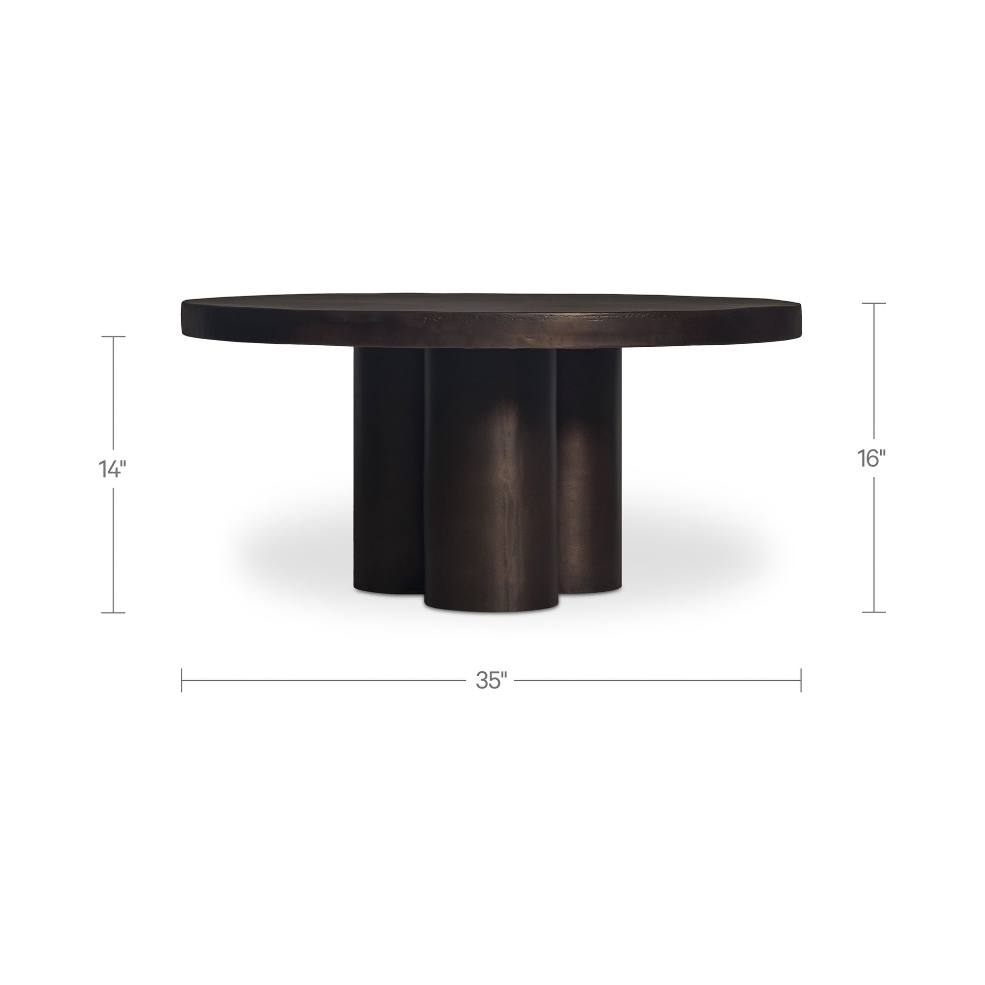 Logan Outdoor Coffee table Black by Moe's Home Collection - view 8