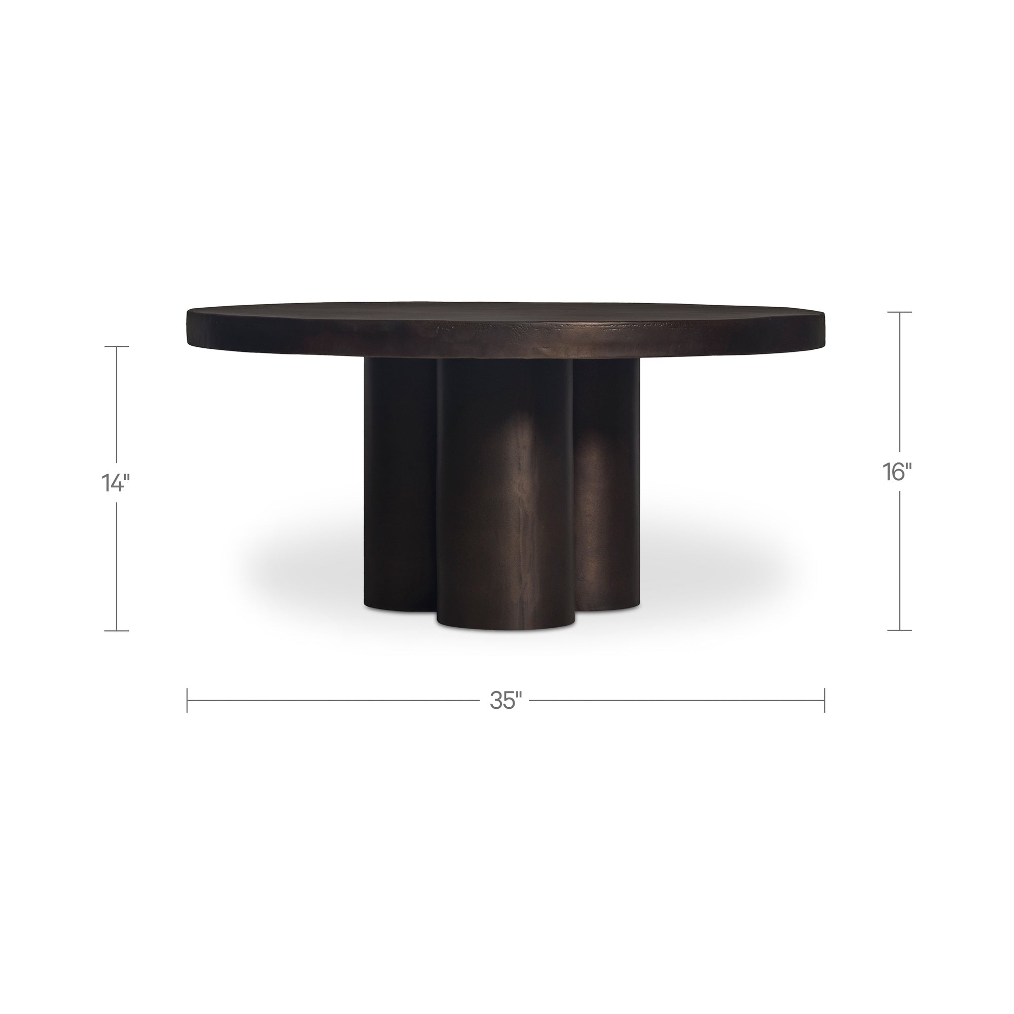 Logan Outdoor Coffee table Black by Moe's Home Collection - view 8