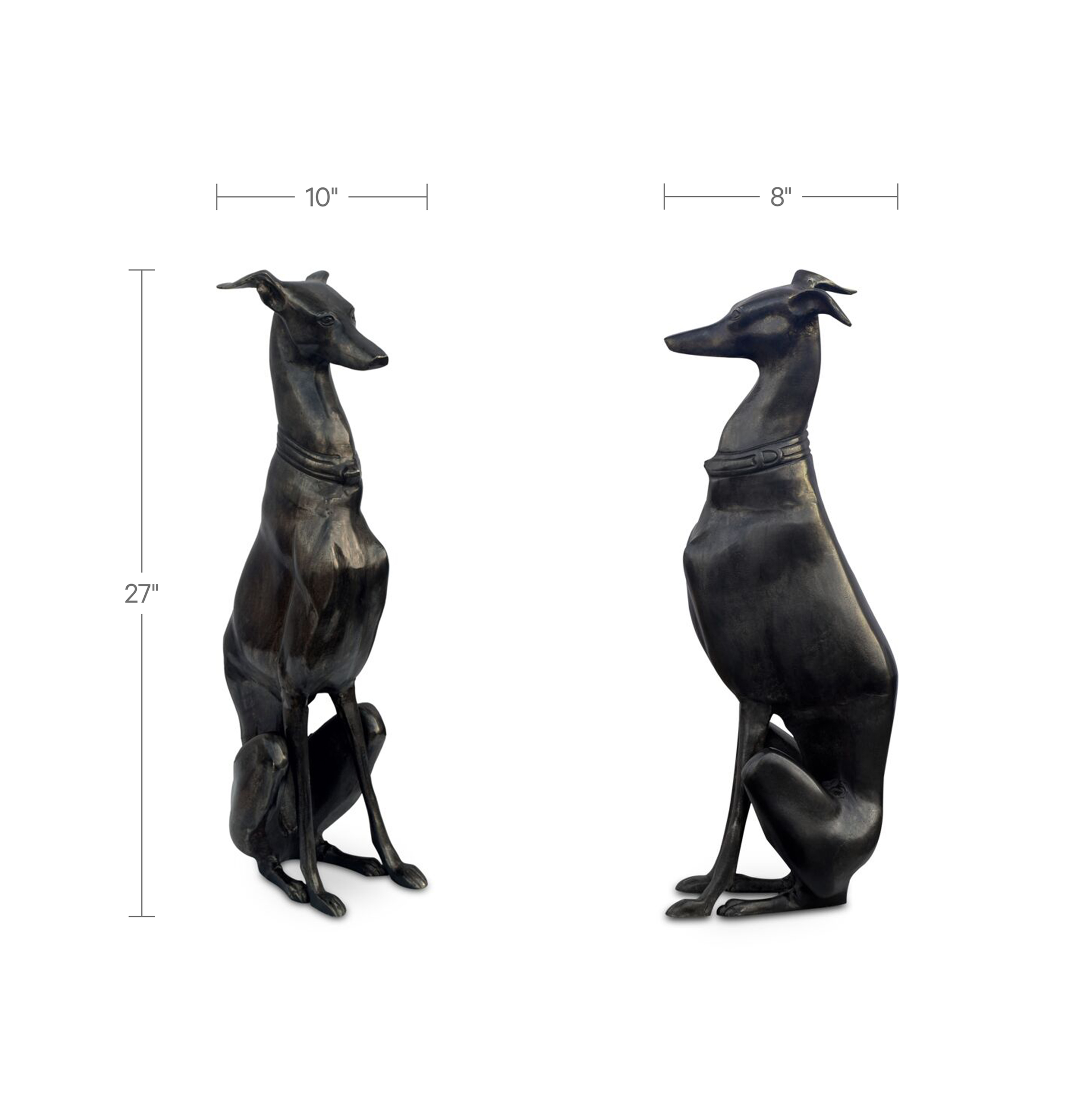 Duke Cast Aluminum Sculpture Black by Moe's Home Collection - view 3