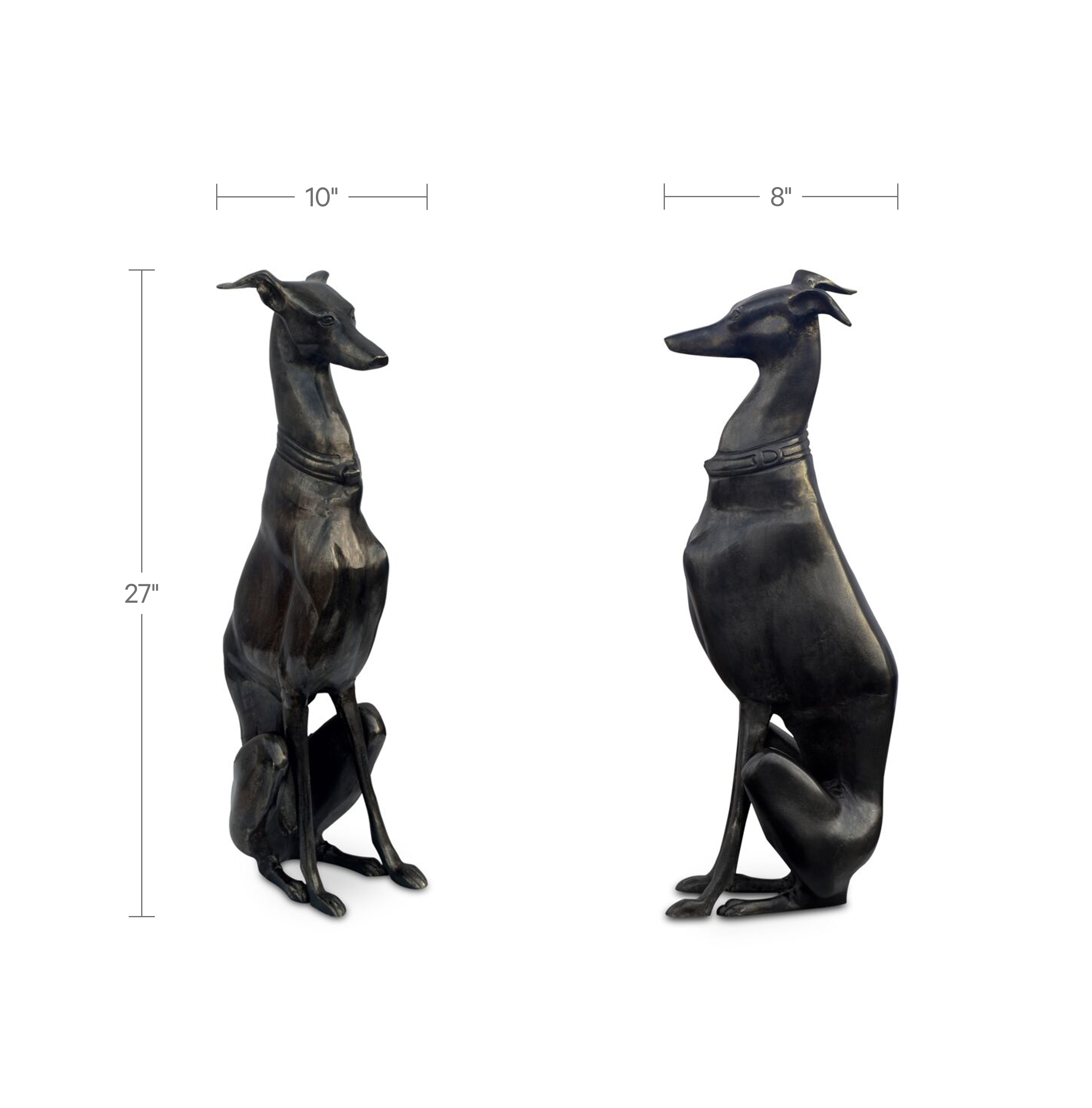 Duke Cast Aluminum Sculpture Black by Moe's Home Collection - view 3