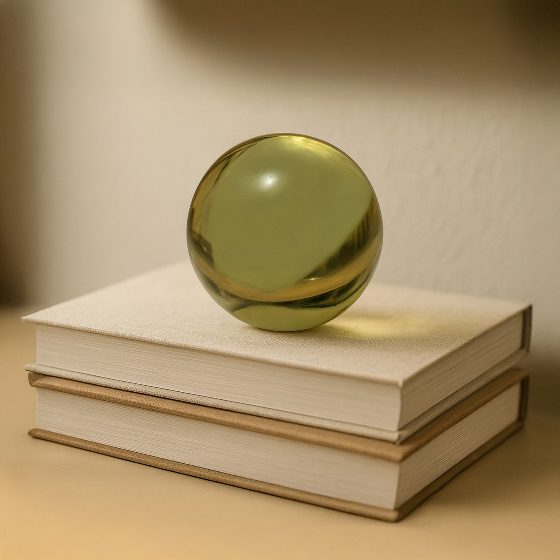 Bonn Cast Glass Decorative Object Olive by Moe's Home Collection - view 2