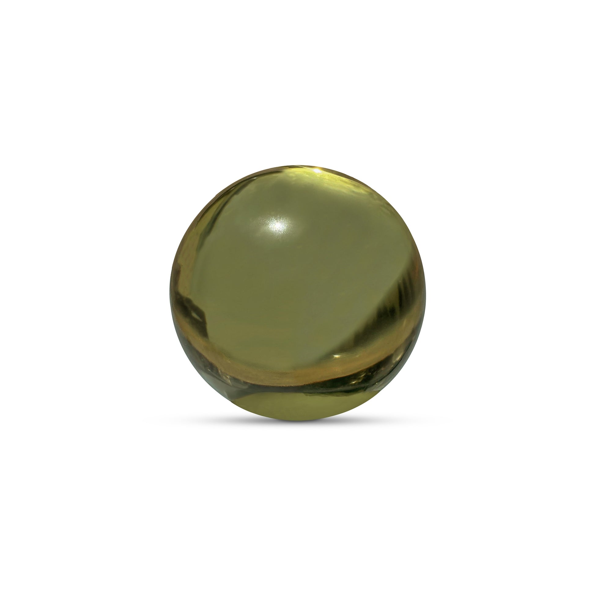 Bonn Cast Glass Decorative Object Olive by Moe's Home Collection