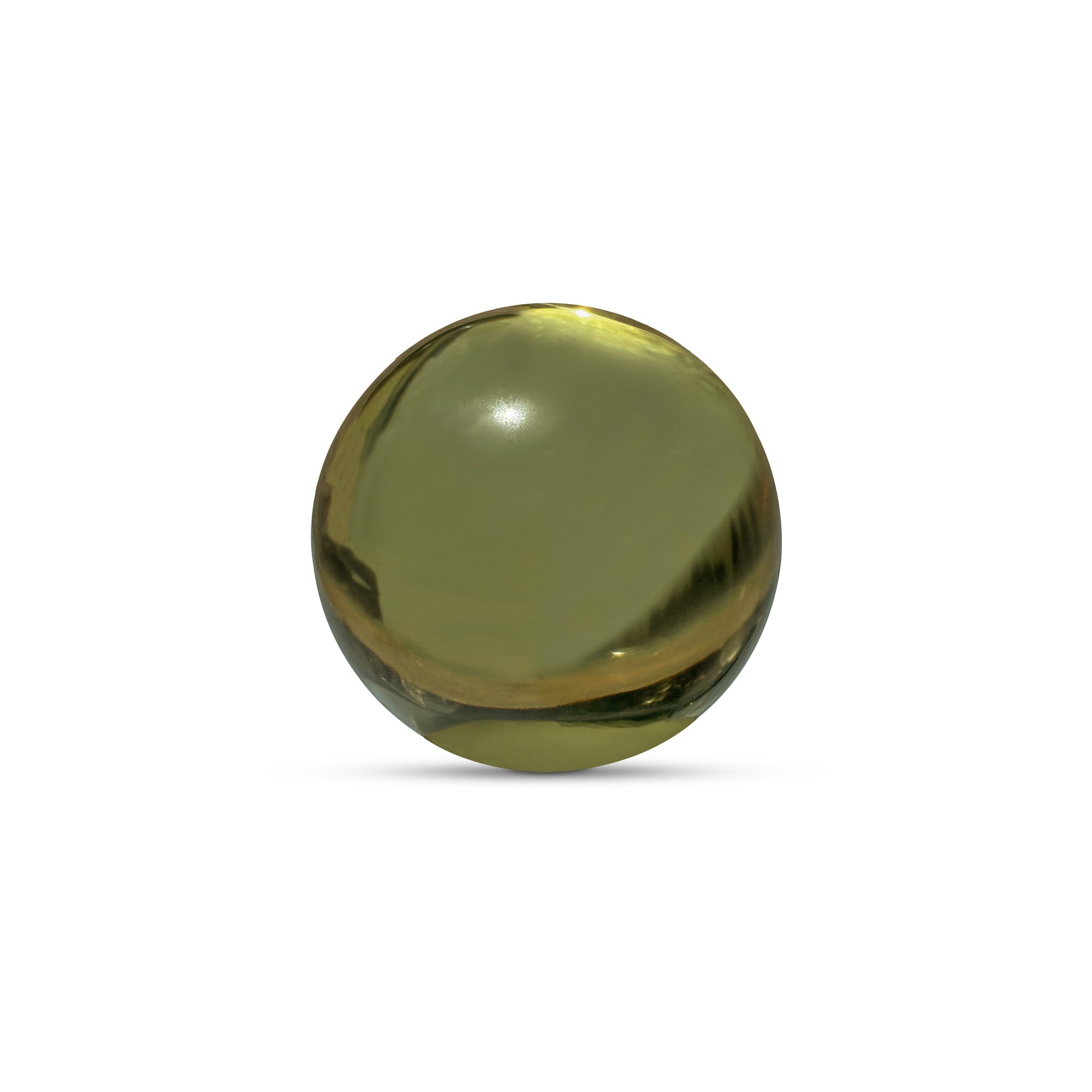 Bonn Cast Glass Decorative Object Olive by Moe's Home Collection