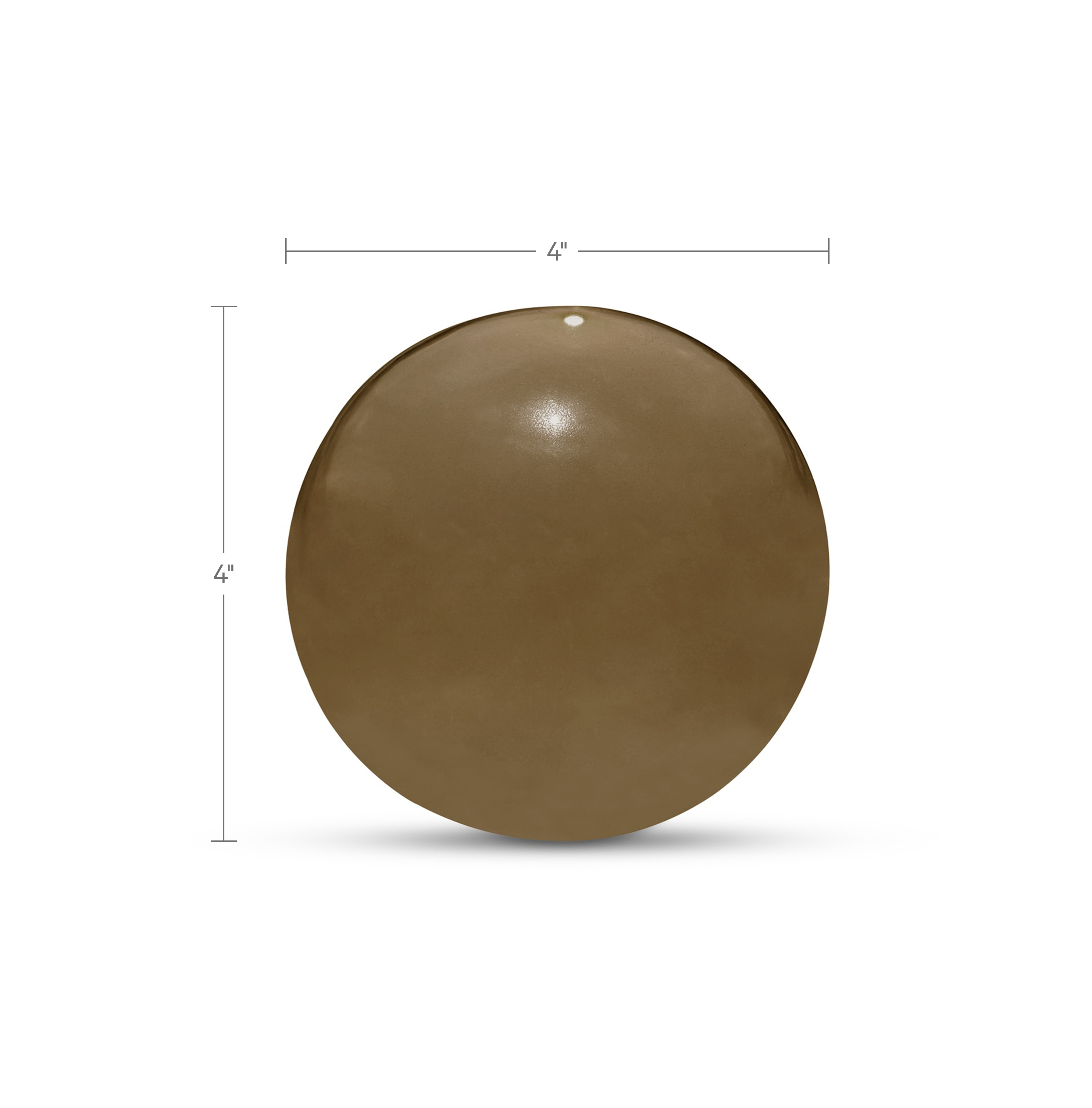 Bonn Cast Glass Decorative Object Light Smoky Brown by Moe's Home Collection - view 3