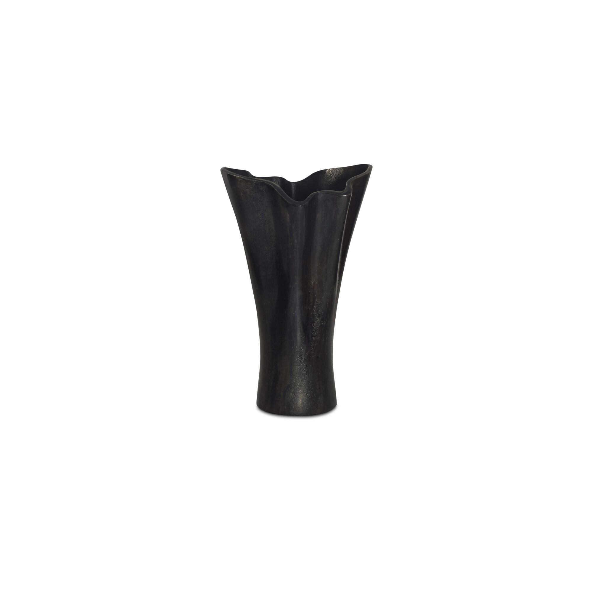 Yeri Cast Aluminum Vase Black by Moe's Home Collection