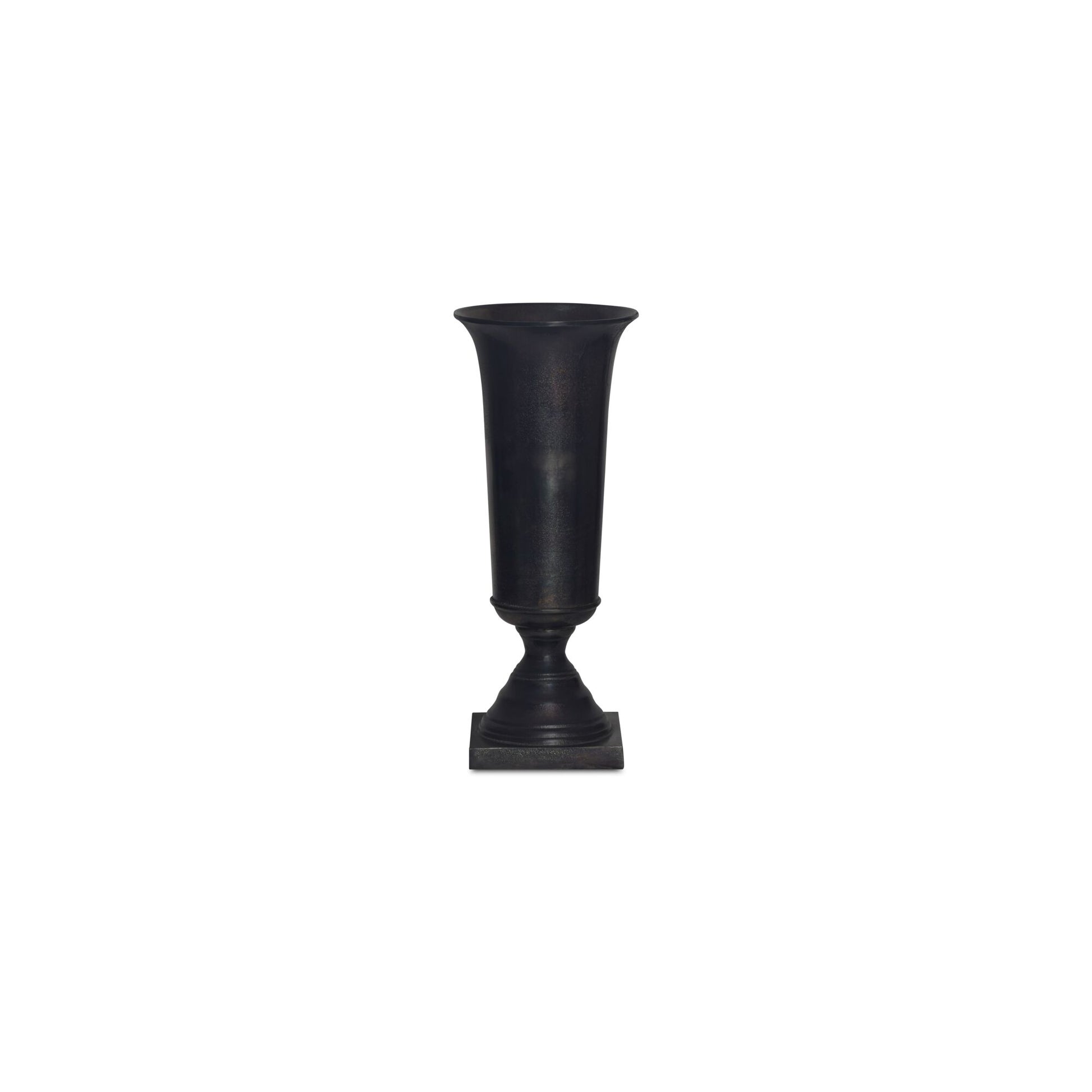 Cassia Cast Aluminum Vase Black by Moe's Home Collection