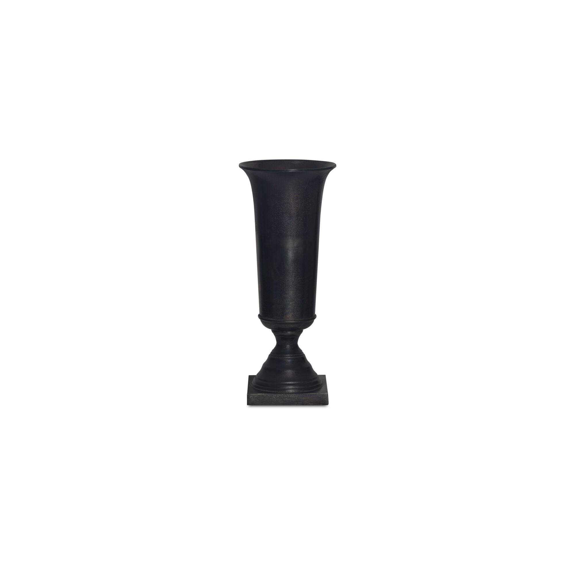 Cassia Cast Aluminum Vase Black by Moe's Home Collection