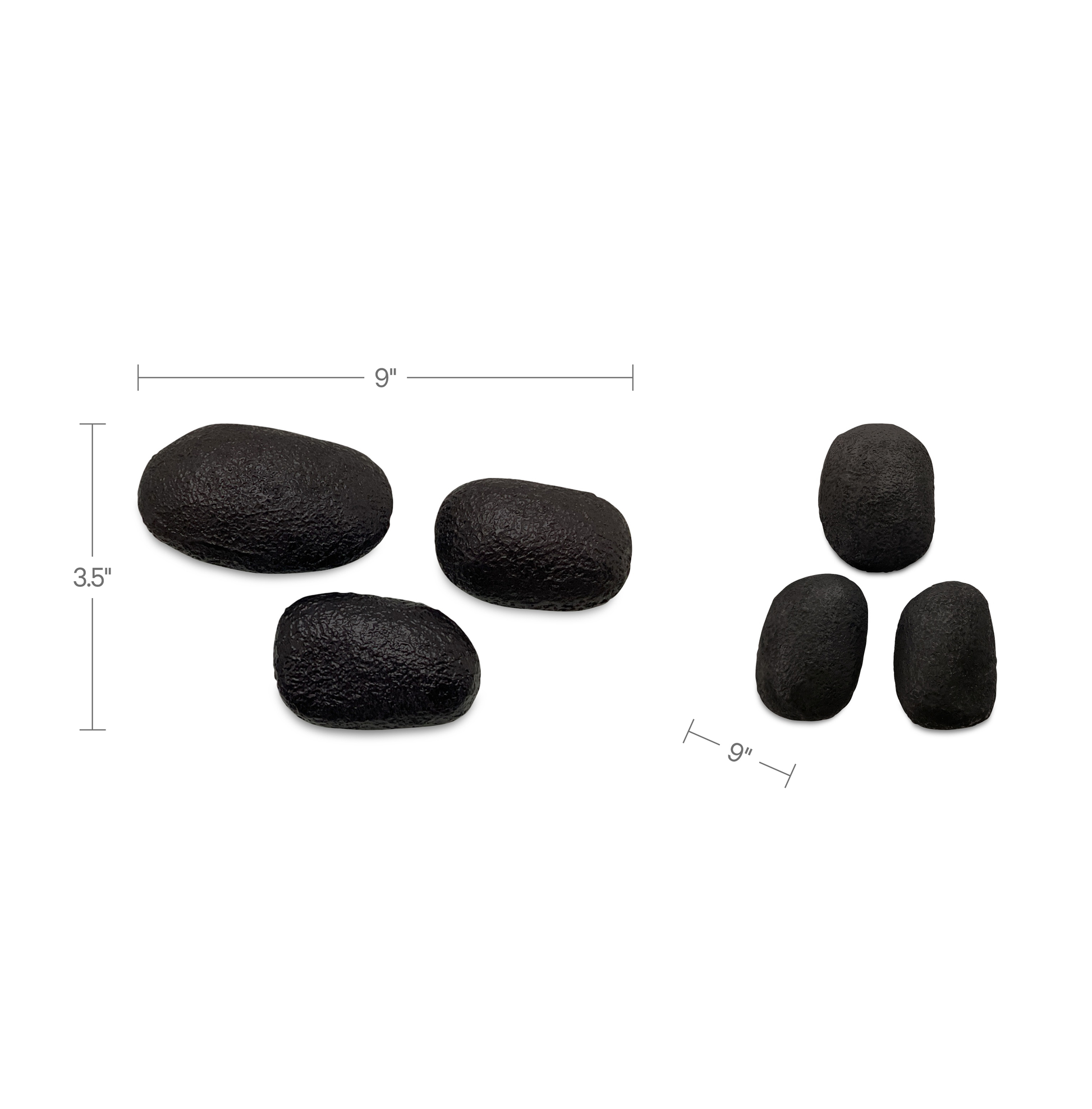 Breton Cast Aluminum Wall Sculpture Black-Set Of 3 by Moe's Home Collection - view 3