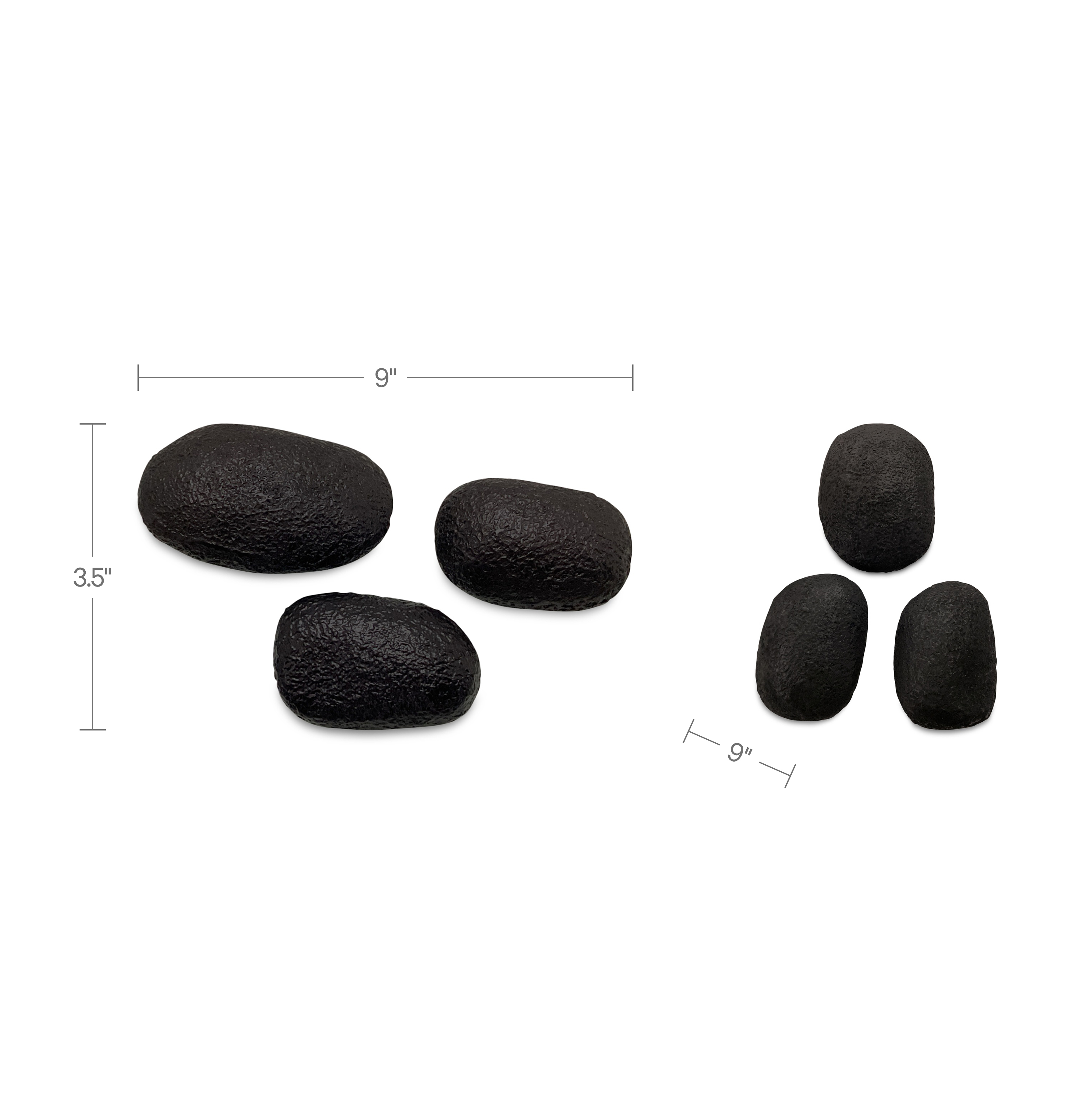 Breton Cast Aluminum Wall Sculpture Black-Set Of 3 by Moe's Home Collection - view 3