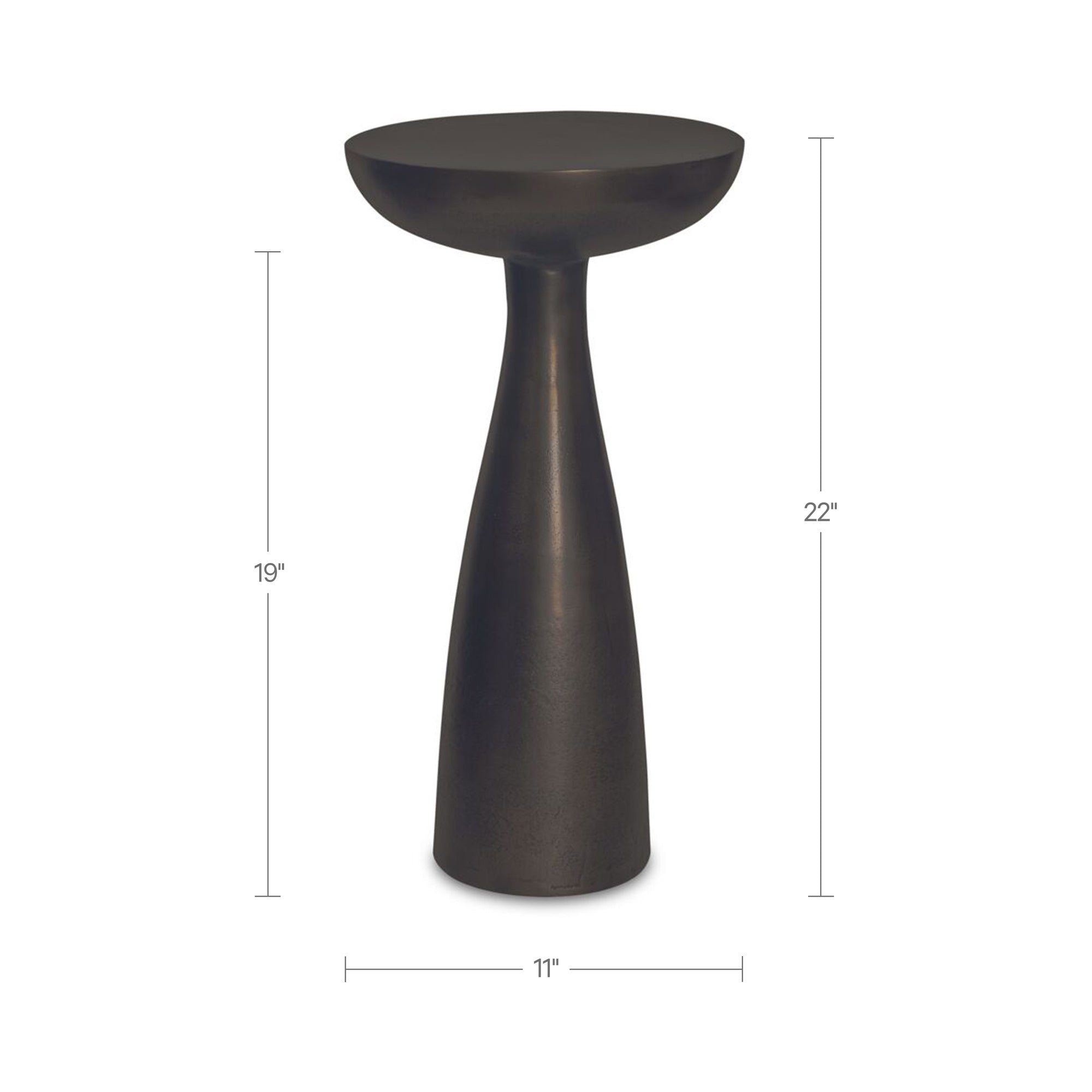 Greta Side Table Deep Bronze by Moe's Home Collection - view 3