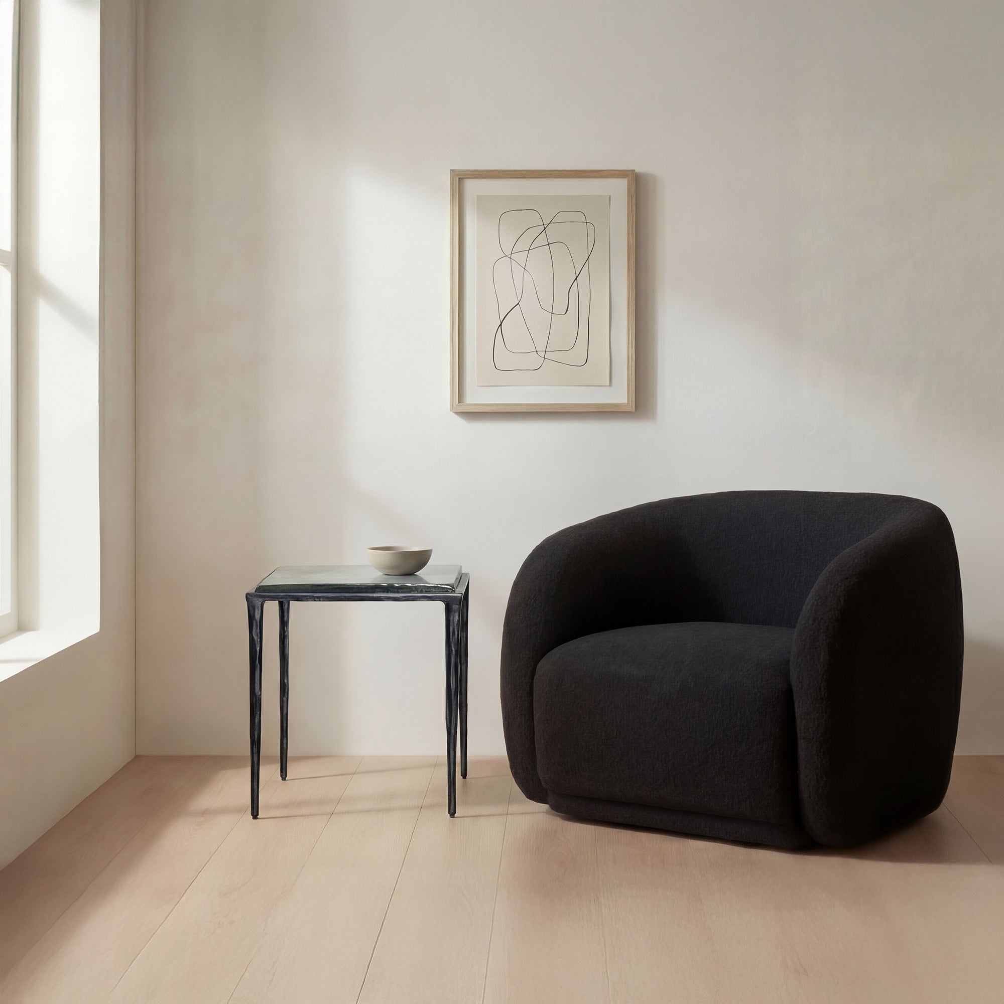 Mari Side Table Clear by Moe's Home Collection - view 2