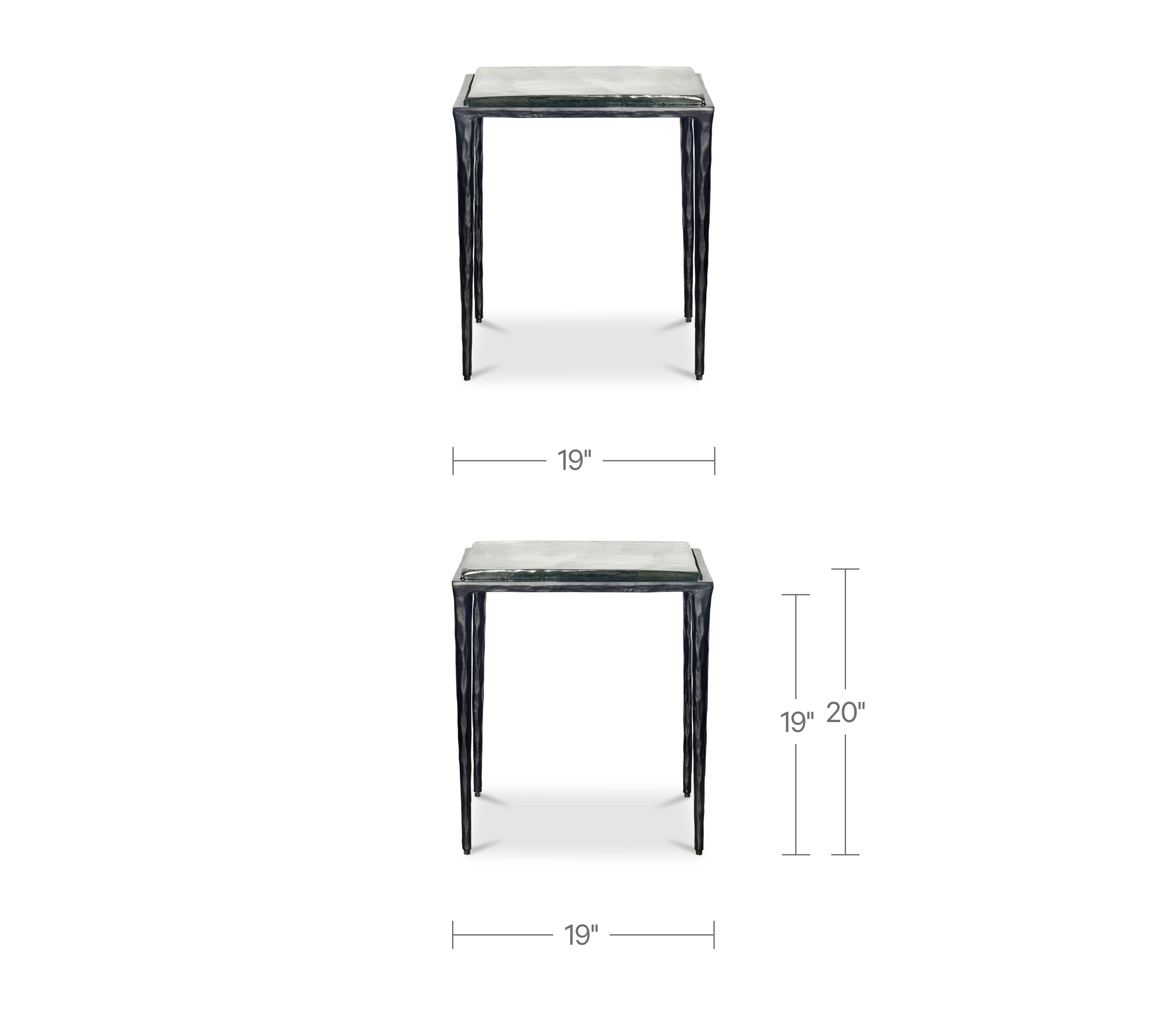 Mari Side Table Clear by Moe's Home Collection - view 3
