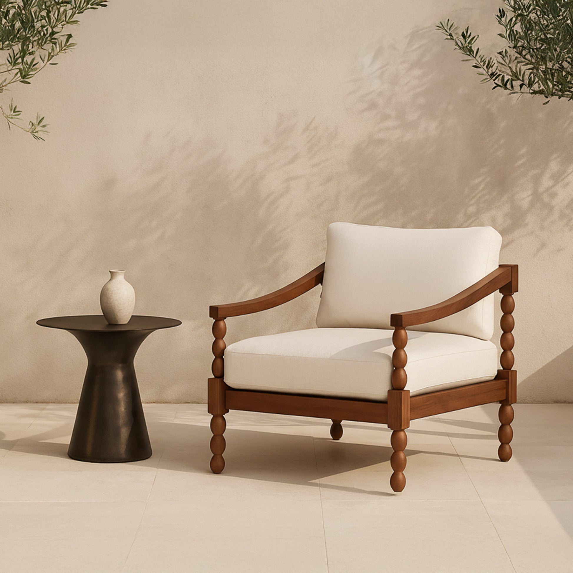 Bardo Outdoor Side Table Deep Bronze by Moe's Home Collection - view 2