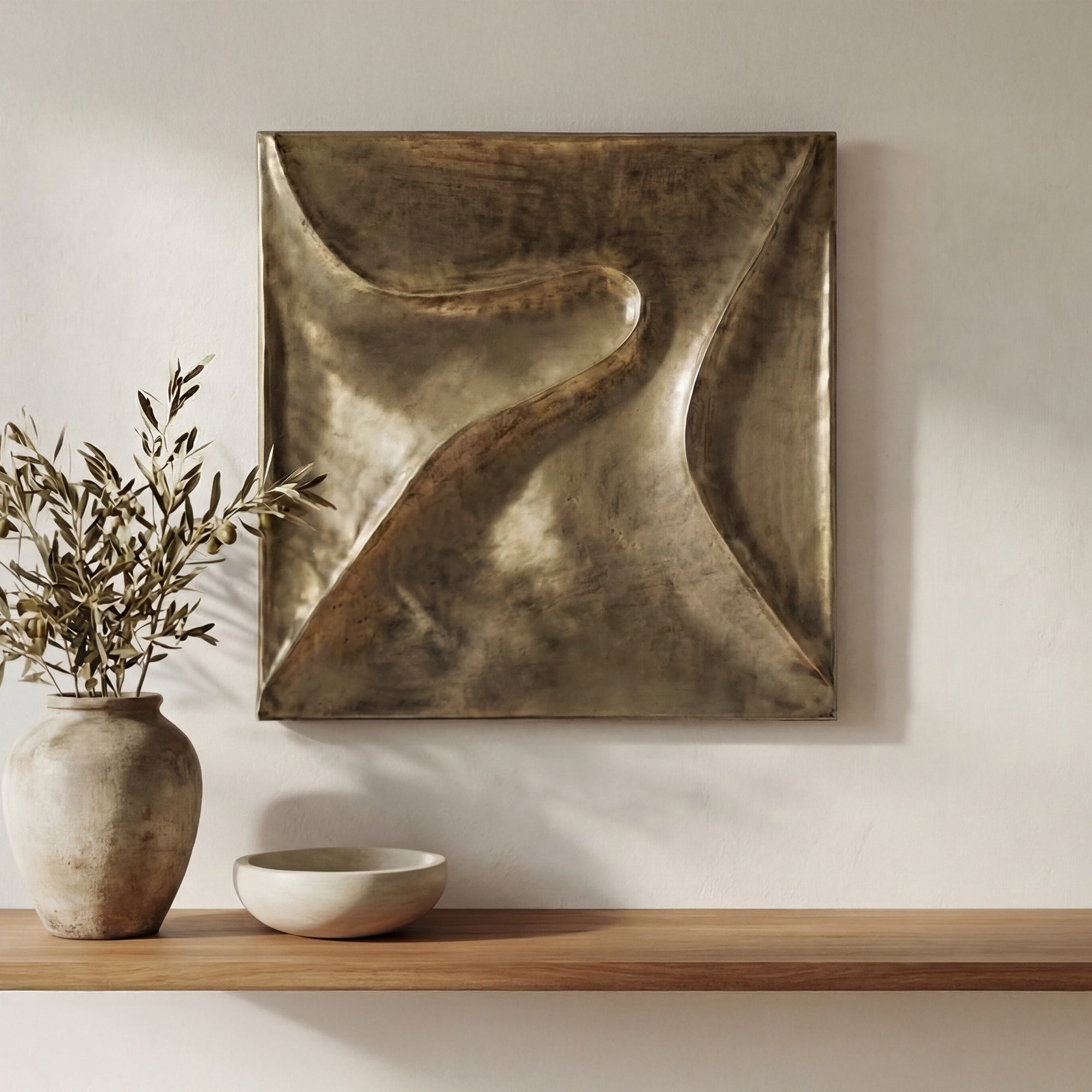 Bode Wall Sculpture Aged Brass by Moe's Home Collection - view 2