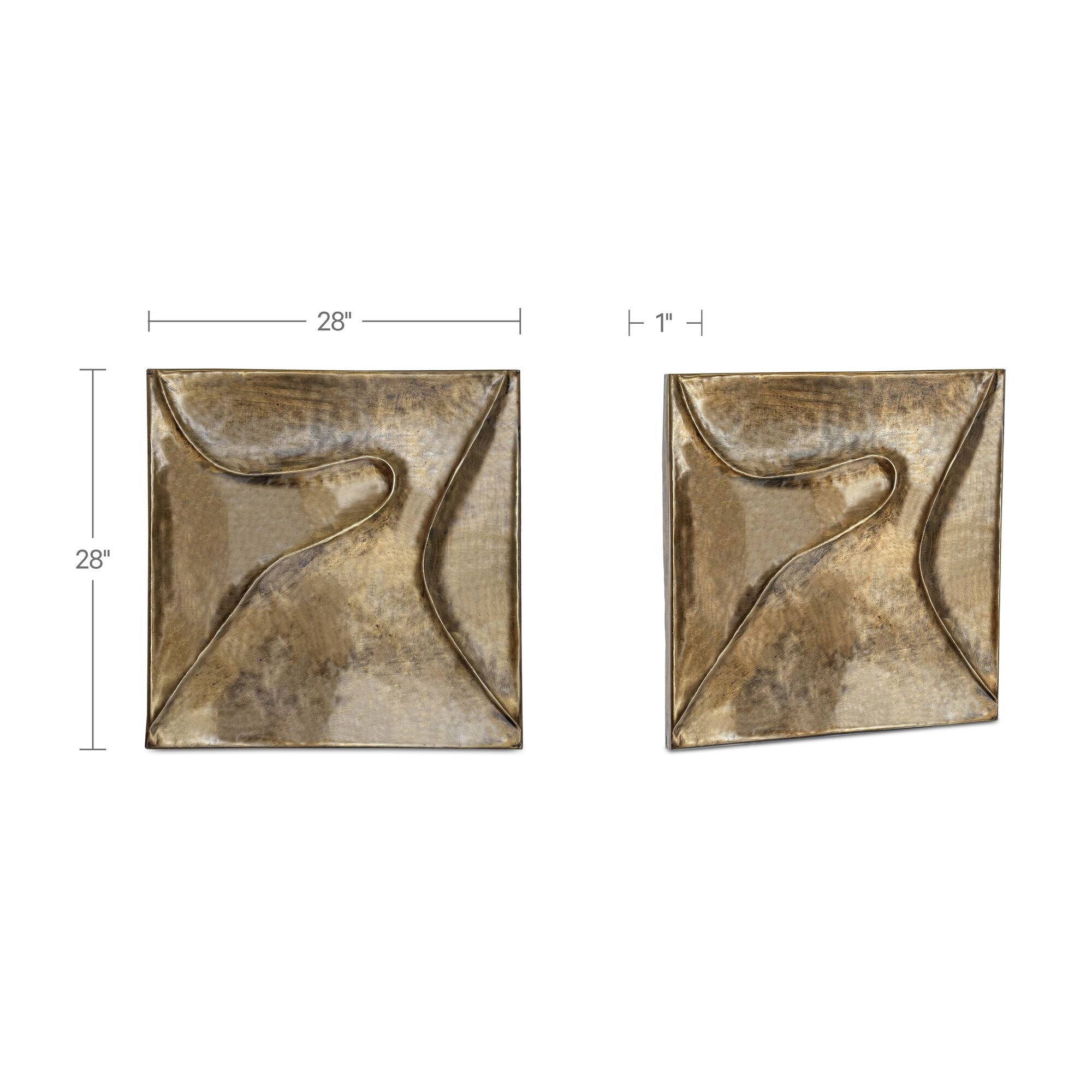 Bode Wall Sculpture Aged Brass by Moe's Home Collection - view 3