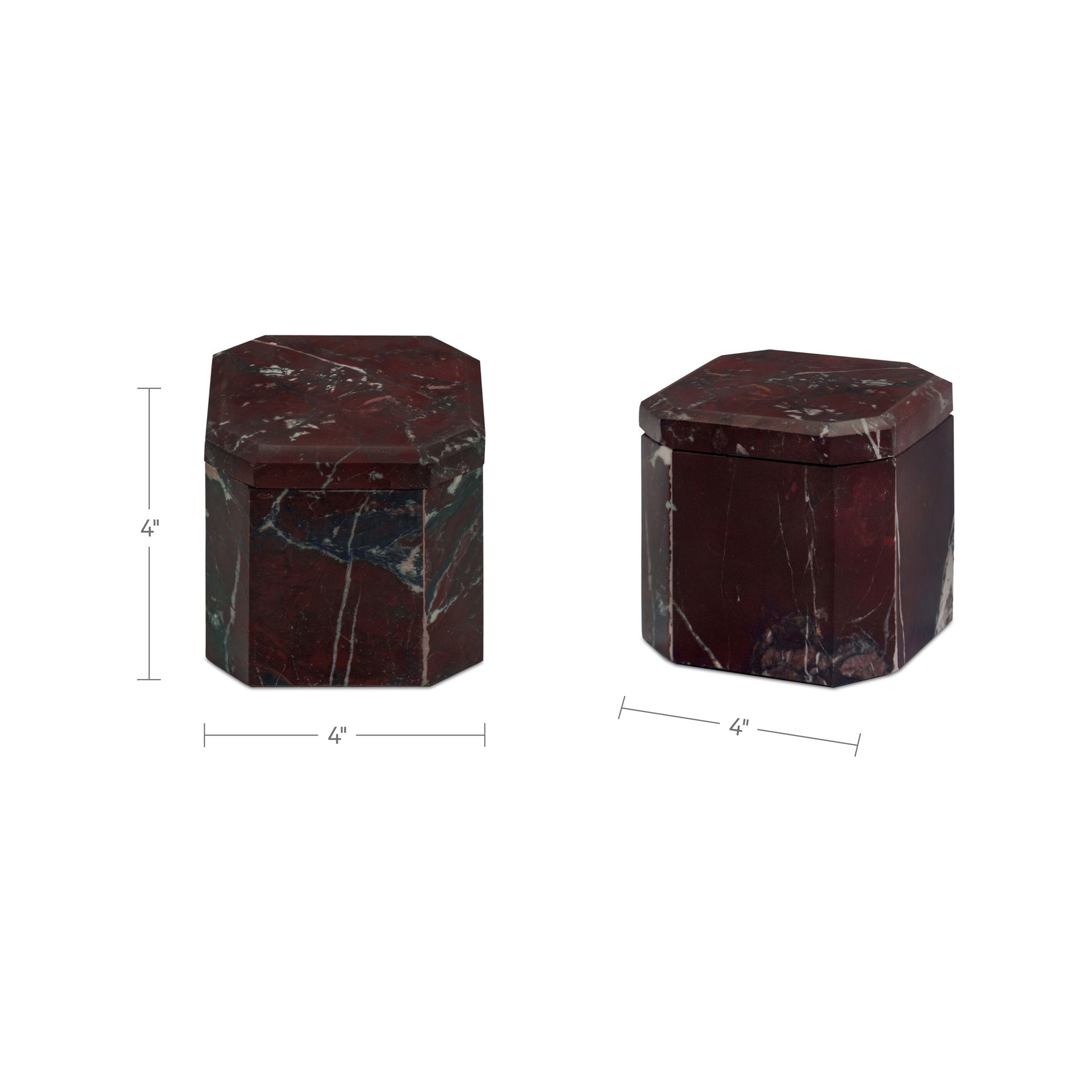 Forli Marble Box Red Levanto by Moe's Home Collection - view 2