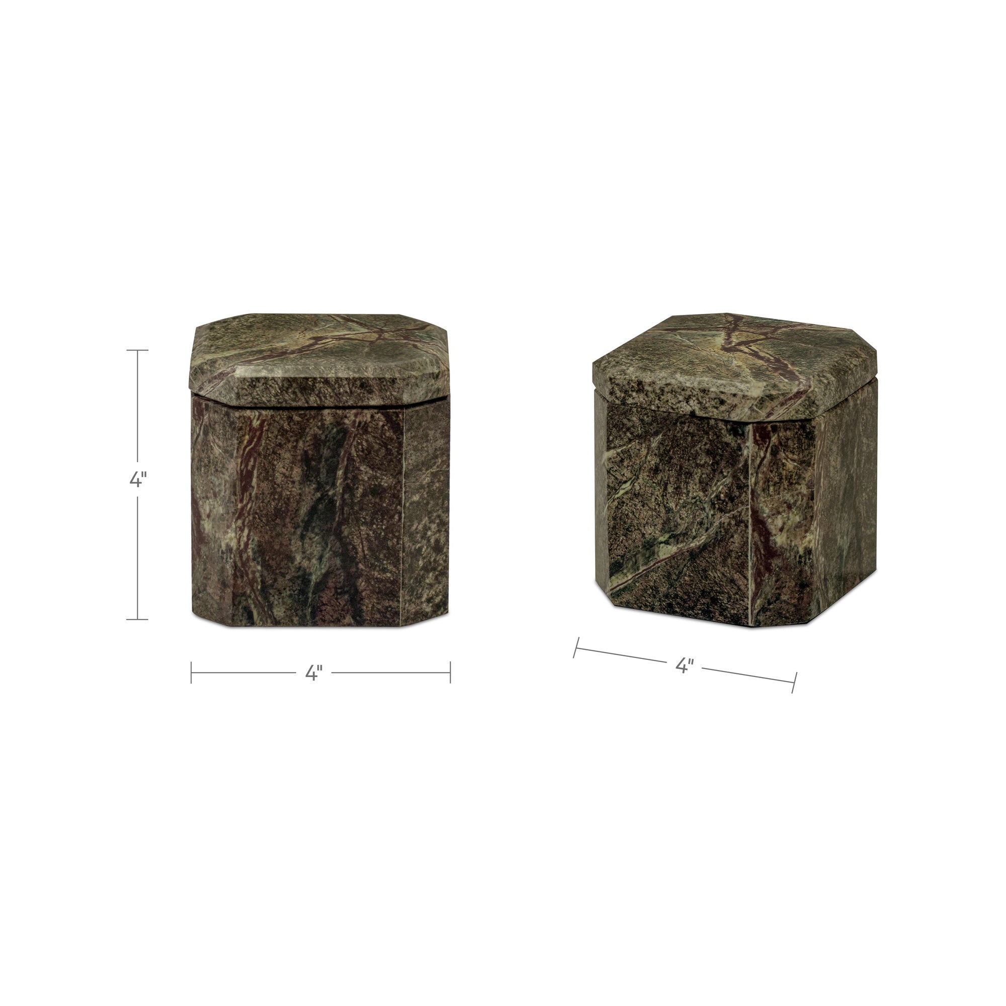 Forli Marble Box Rainforest Green by Moe's Home Collection - view 2