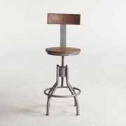 Steampunk Industrial Adjustable Chair - Gray