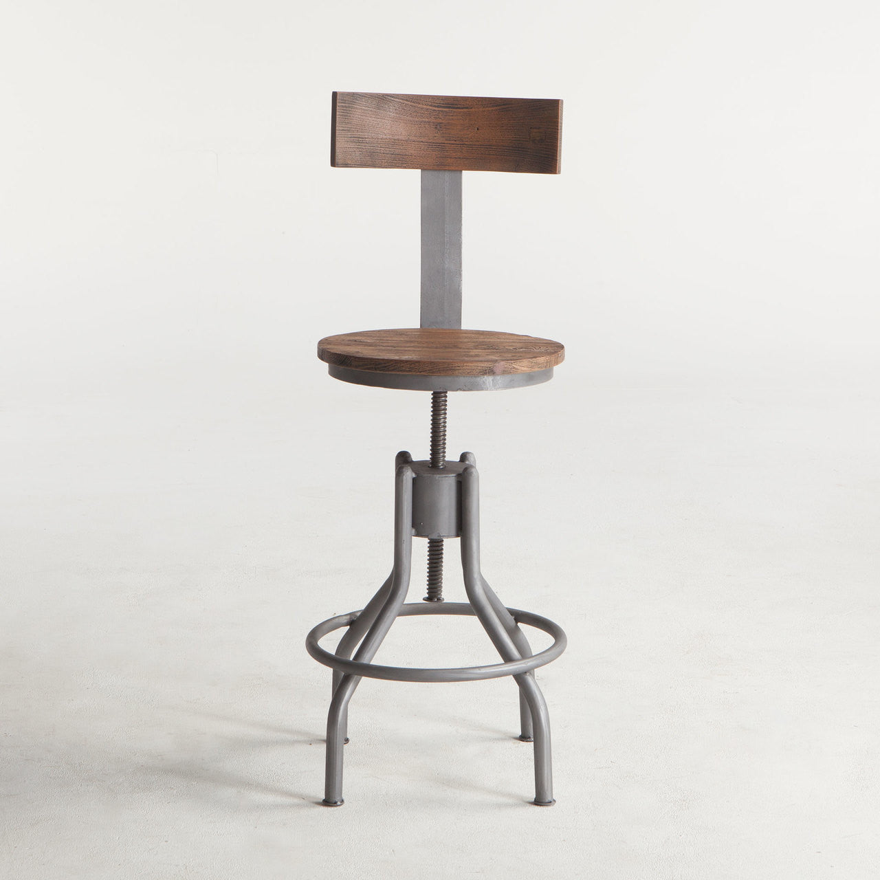 Steampunk Industrial Adjustable Chair - Gray