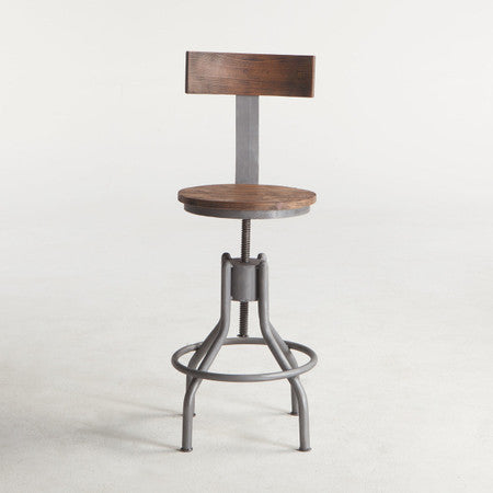 Steampunk Industrial Adjustable Chair - Gray