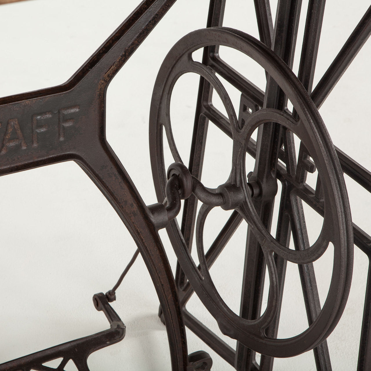 Steampunk Industrial Wood + Iron Console Table 54"