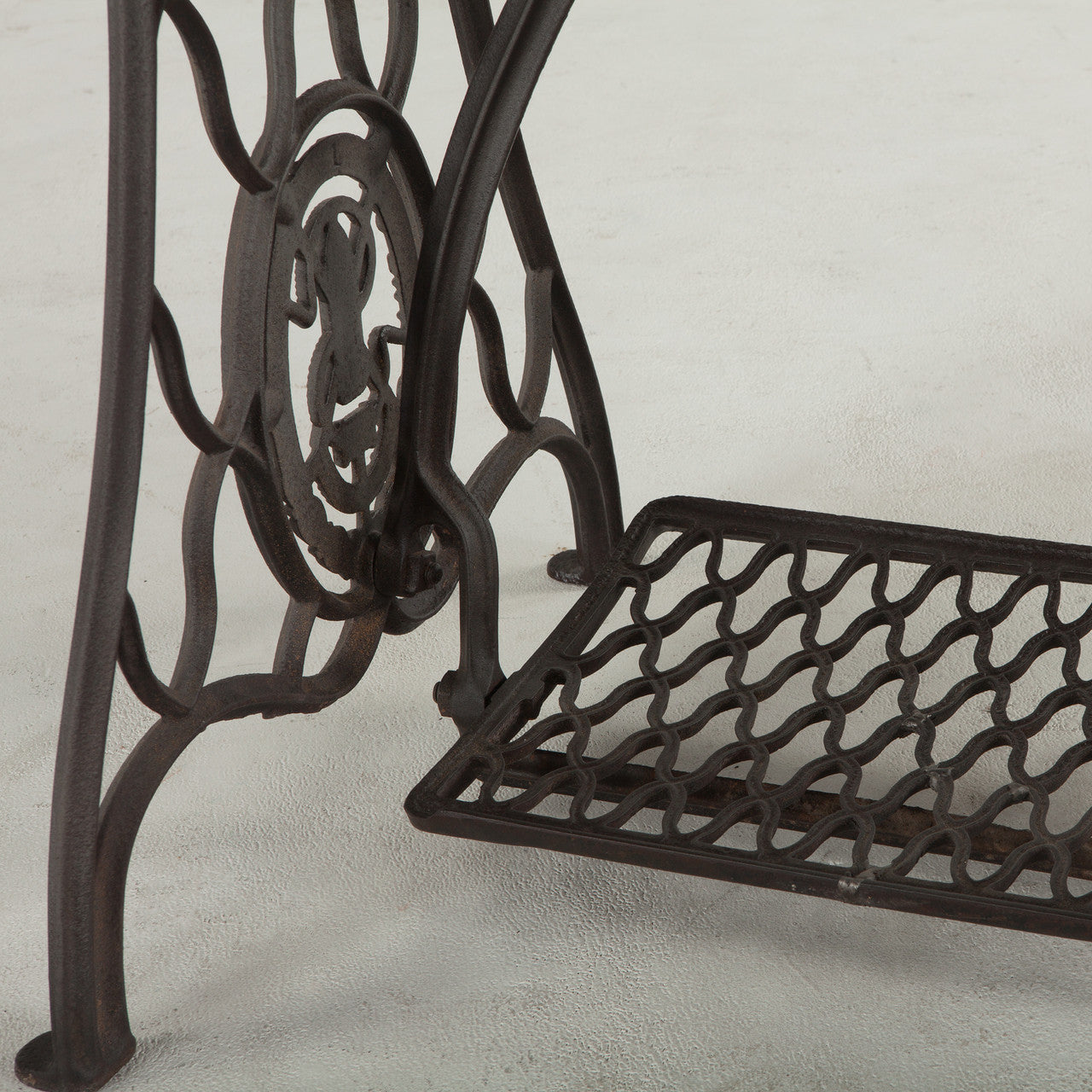 Singer Sewing Machine Base Reclaimed Wood Desk 54"