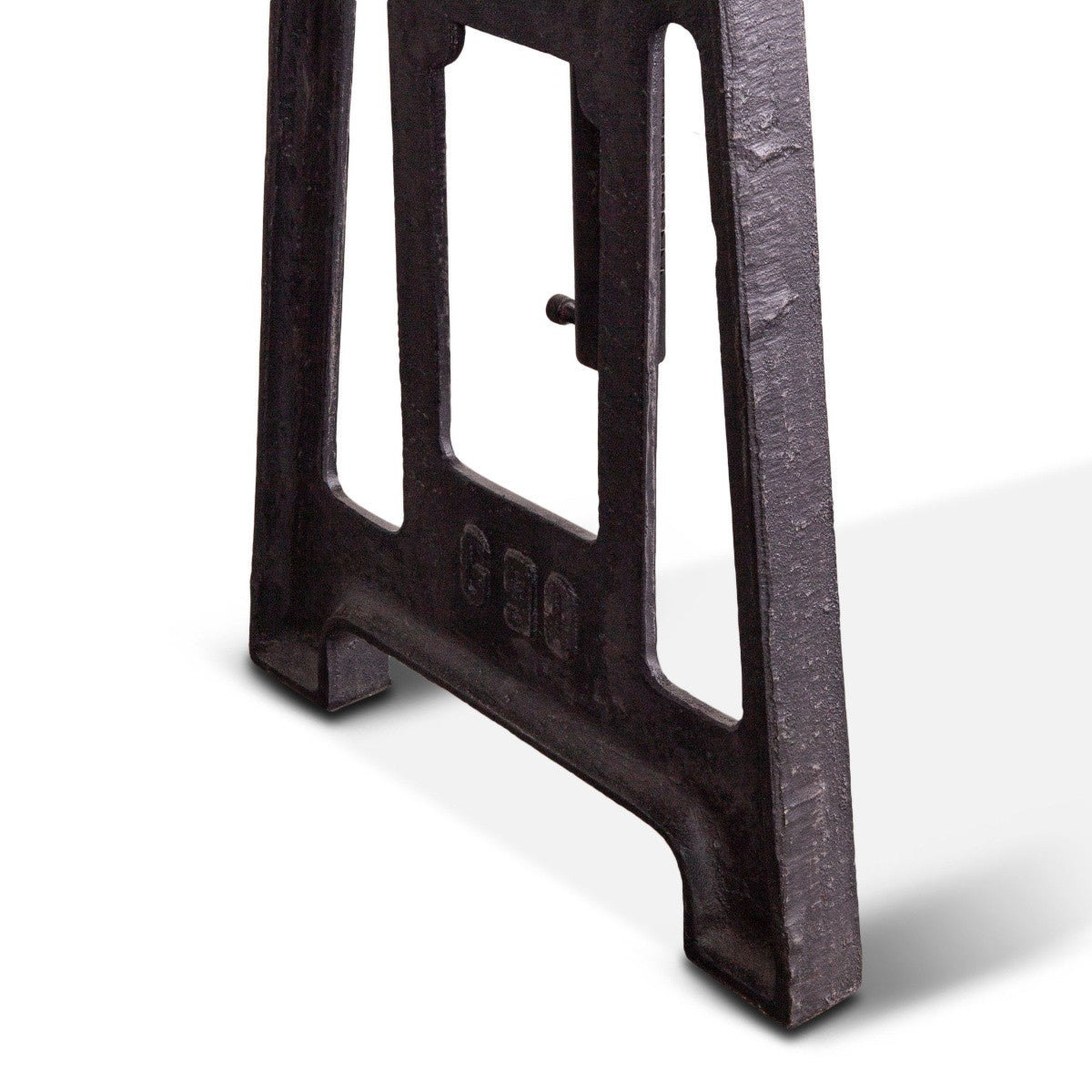 French Industrial Crank Adjustable Black Iron Desk 60"