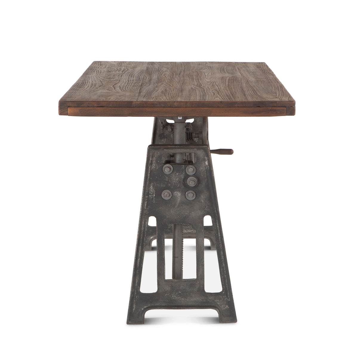 Industrial Loft 60" Adjustable Crank Office Desk in Gray Zinc - image 3