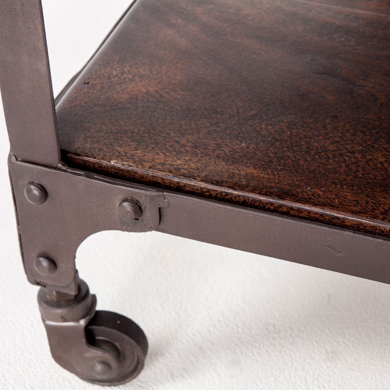 Steampunk Industrial Loft Iron + Wood Square Coffee Table 30"