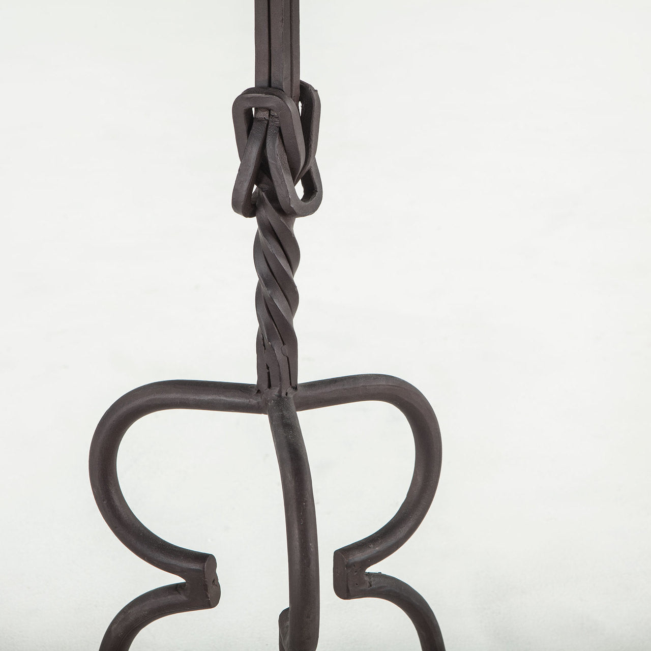 Industrial Loft Iron + Wood Round Side Table 17"