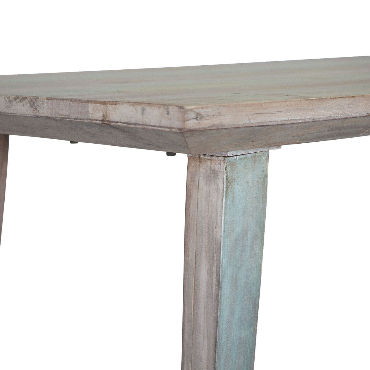Shabby Chic Vintage Reclaimed Teak Dining Table 66"