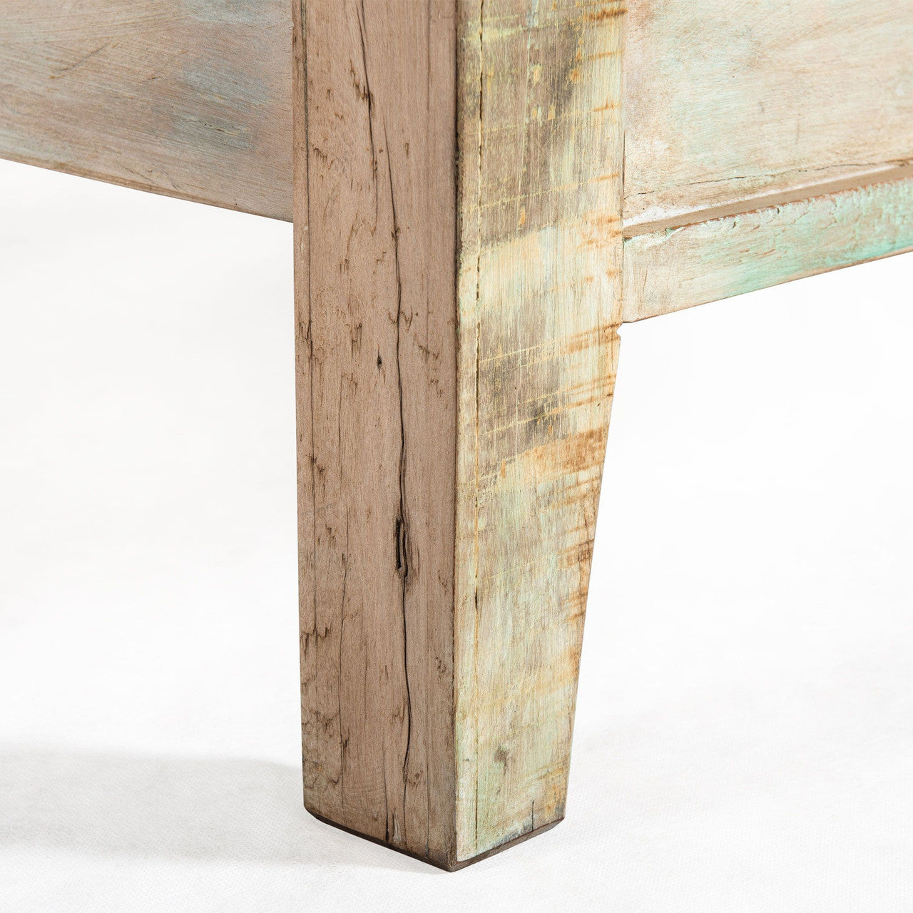 Shabby Chic Vintage Reclaimed Teak Wood Queen Bed