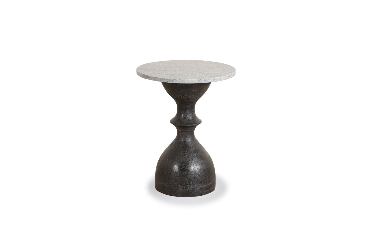 Jaipur Martini 18" Black Side Table