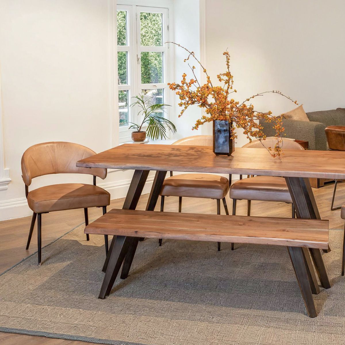 Kennedy 54" Bench in Smoked Acacia - image 3