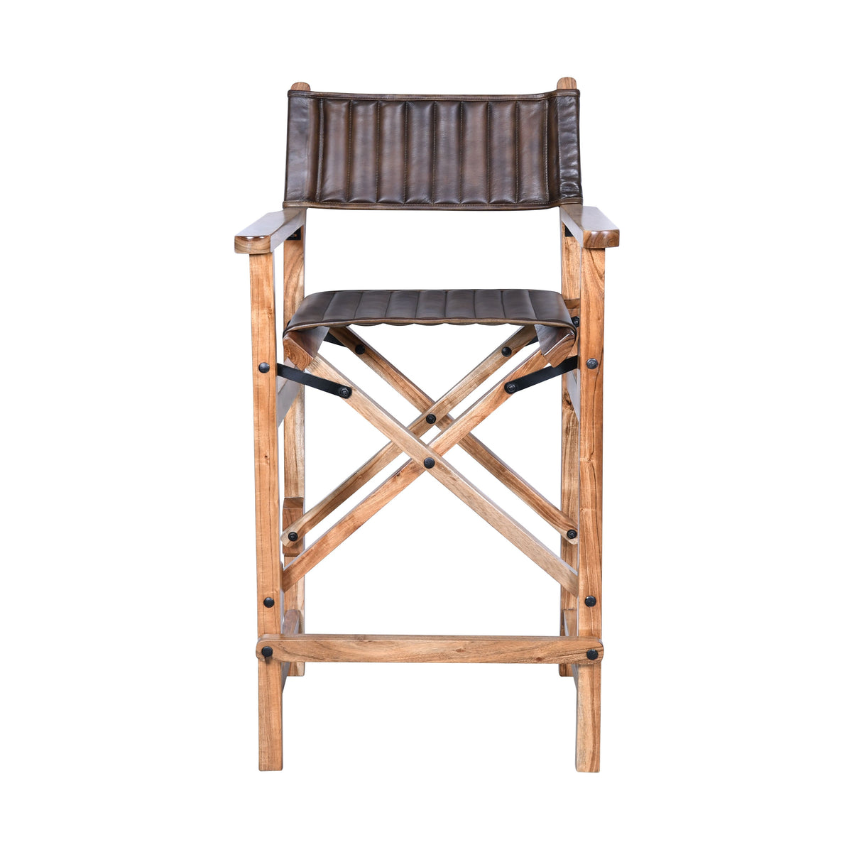 Leeds 23" Folding Counter Chair in Antique Whiskey - image 4