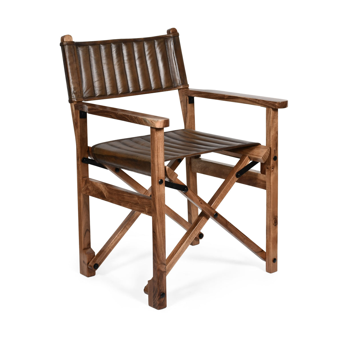 Leeds 23" Folding Dining Chair in Antique Whiskey - image 2