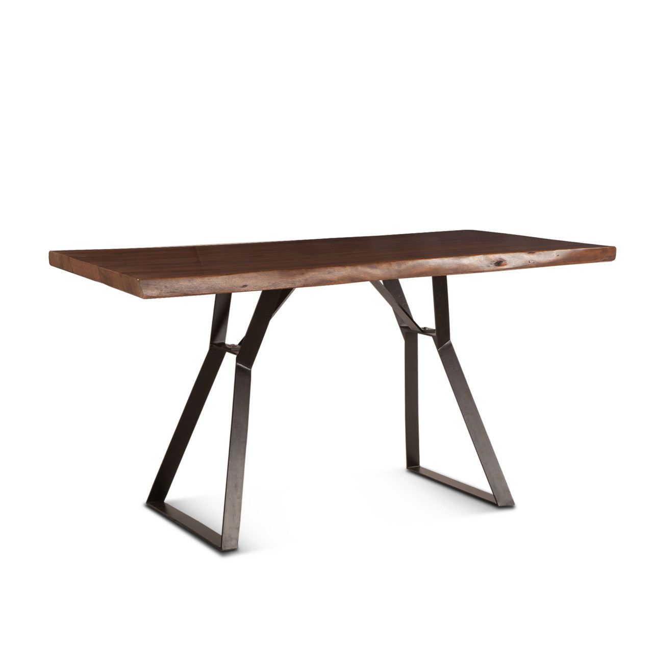 London Loft 68" Gathering Table in Walnut Acacia Wood