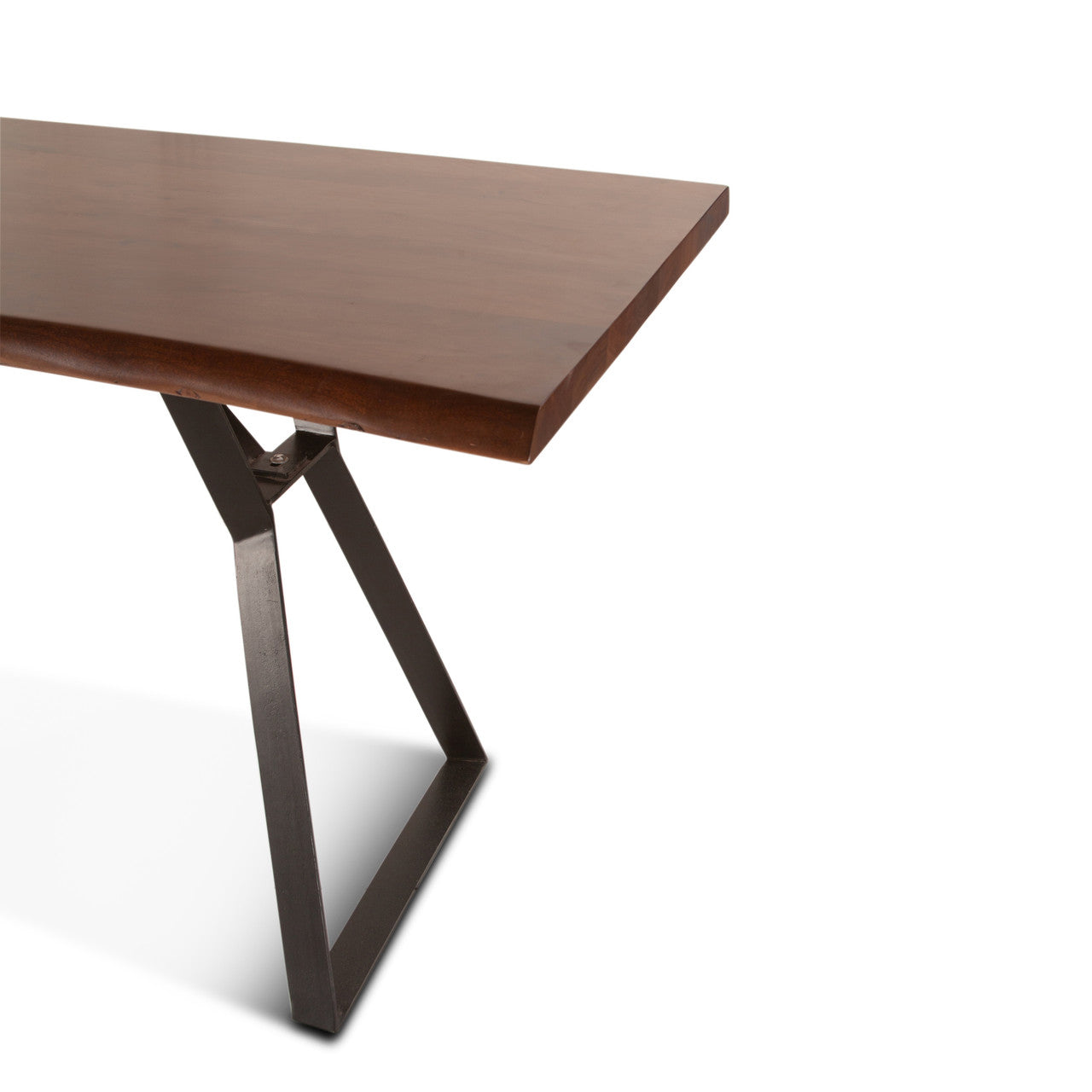 London Loft 68" Gathering Table in Walnut Acacia Wood