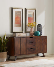 London Loft 68" Sideboard in DARK WALNUT