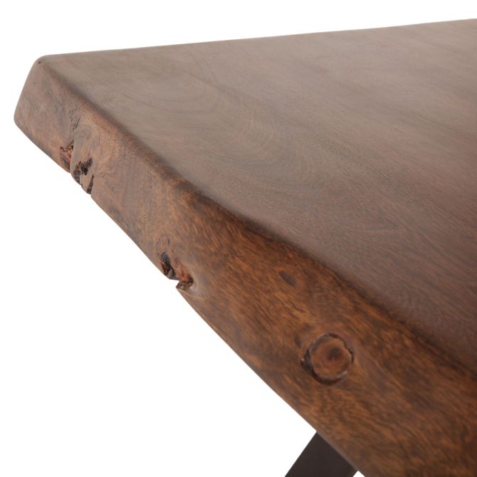 London Loft 23" Side Table in Walnut