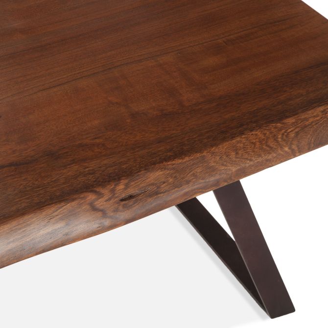 London Loft 23" Side Table in Walnut