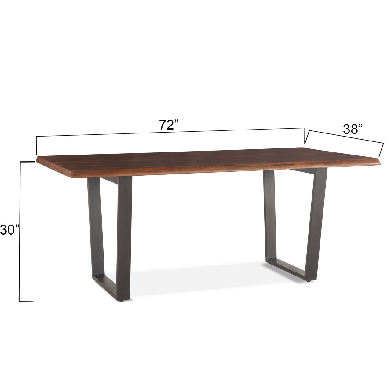 Loft 72" Dining Table in Walnut