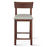 Lenox 18" Upholstered Counter Chair in Walnut